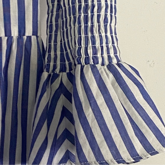 Tuckernuck Pomander Place Women's Blue and white Cotton Poplin Kenzo Dress - Picture 9 of 10